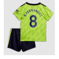 Dres Manchester United Bruno Fernandes #8 Rezervni za djecu 2022-23 Kratak Rukav (+ kratke hlače)